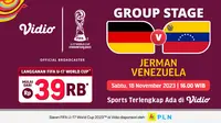 Jadwal dan Live Streaming Jerman U-17 vs Venezuela U-17 di Vidio