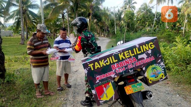 Aksi Bintara Pembina Desa atau Babinsa bernama Koptu Ishak Nur patut diacungi jempol.