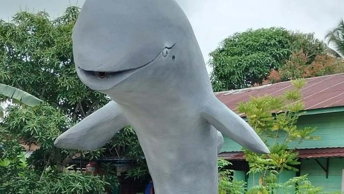 Cerita di Balik Ikon Pesut Mahakam Muara Muntai yang Dibangun dengan Anggaran Rp 350 Ribu