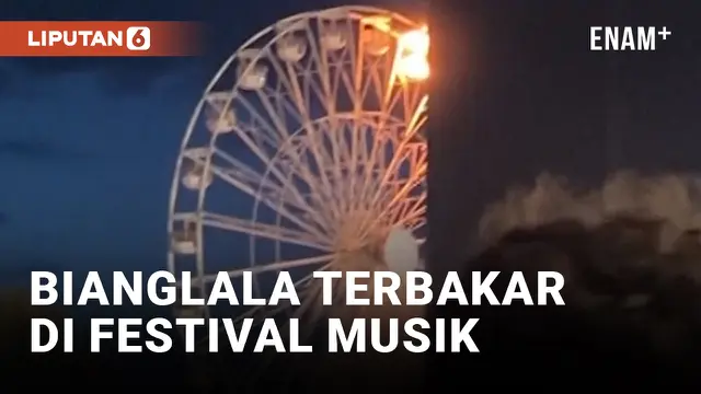 Mencekam! Kebakaran Bianglala di Festival Musik Highfield Jerman Lukai 23 Orang