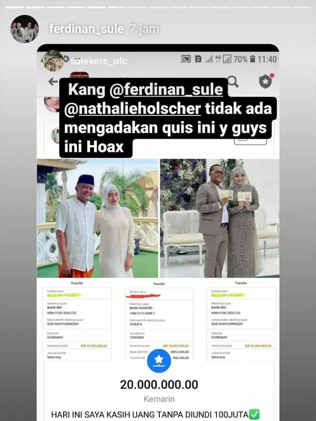 Bantahan Sule