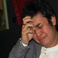 Ekspresi Olga Syahputra saat menangis