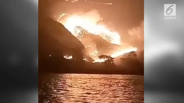 VIDEO: Gili Lawa Terbakar, Agen Tur Ini Beri Penjelasan