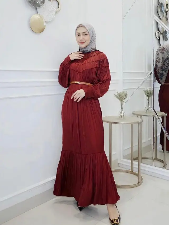 8 Inspirasi Model Gamis Simple Tapi Elegan, Cocok untuk Kondangan