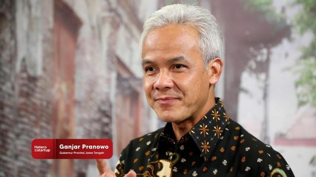 Gubernur Jawa Tengah, Ganjar Pranowo dalam Kick Off Hetero for Startup Season 2.