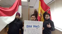 Aksi WNI di Barcelona dan Madrid Dukung Evan Dimas ke Espanyol