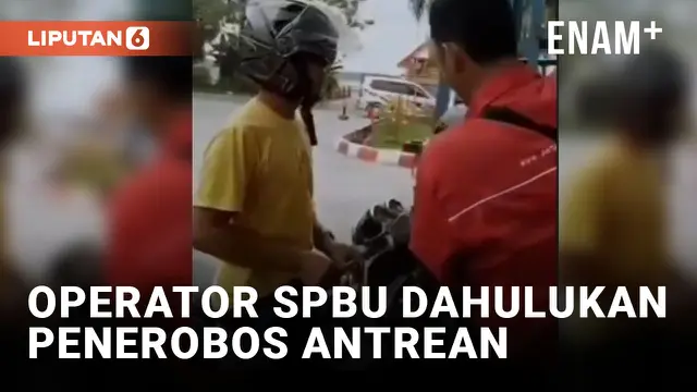 Bikin Geram! Petugas SPBU Dahulukan Isi Bensin Pria yang Terobos Antrean