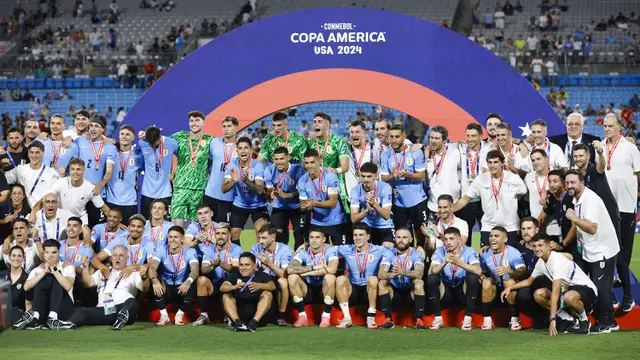 Foto: Luis Suarez Belum Habis, Selamatkan Uruguay untuk Comeback Jinakkan Kanada dan Rebut Posisi Ketiga Copa America 2024