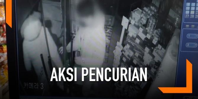 VIDEO: Rekaman Aksi Pencurian Toko Hanya 45 Detik