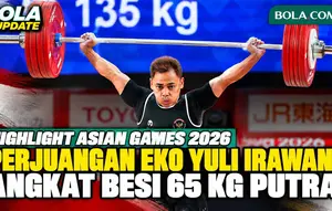 Highlight Perjuangan Eko Yuli Irawan di Angkat Besi 65 Kg Asian Games 2026