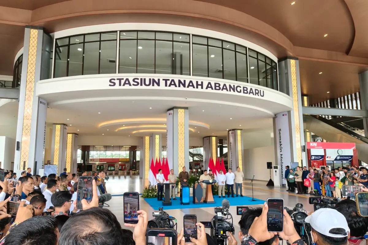 Stasiun Tanah Abang Baru. (Foto:Sekretariat Presiden)