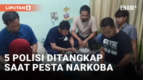 VIDEO: Kacau! 5 Orang Polisi Ditangkap Saat Pesta Narkoba di Depok