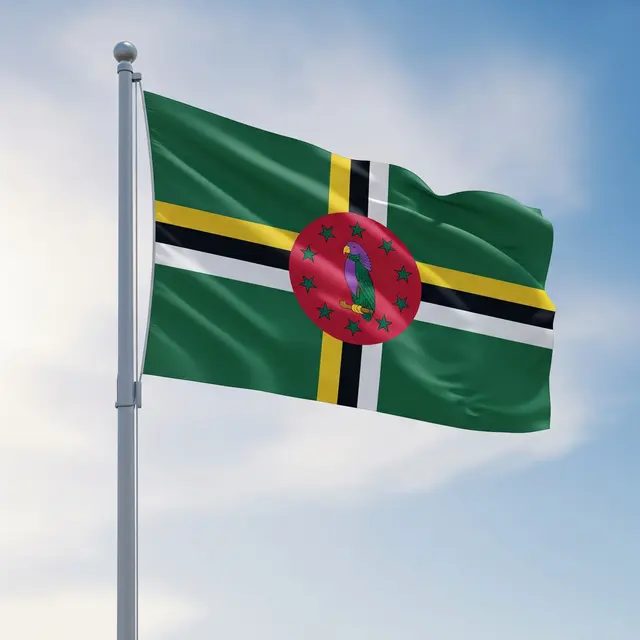 Bendera Dominika (AI Generated)
