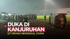 Berita video total dilaporkan 127 orang meninggal dunia setelah terjadinya kericuhan pascalaga Arema FC vs Persebaya Surabaya di Stadion Kanjuruhan, Sabtu (1/10/2022) malam hari WIB.