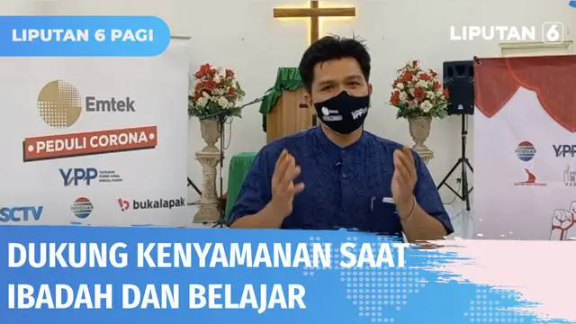 Yayasan Pundi Amal Peduli Kasih SCTV-Indosiar bekerja sama dengan Yayasan Bahtera Maju Indonesia dan Masjid As Shomad Peduli, melakukan kegiatan bersih-bersih gereja dan pesantren di Kabupaten Tangerang, Sabtu (30/07) siang.