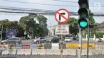 Kawat berduri dan barier beton memblokade jalan ke arah gedung KPU, Jakarta, Minggu (30/6/2019). Penjagaan gedung KPU diperketat dengan menutup Jalan Imam Bonjol menjelang rapat pleno terbuka penetapan pasangan calon presiden dan wakil presiden terpilih Pemilu 2019. (merdeka.com/Iqbal S Nugroho)