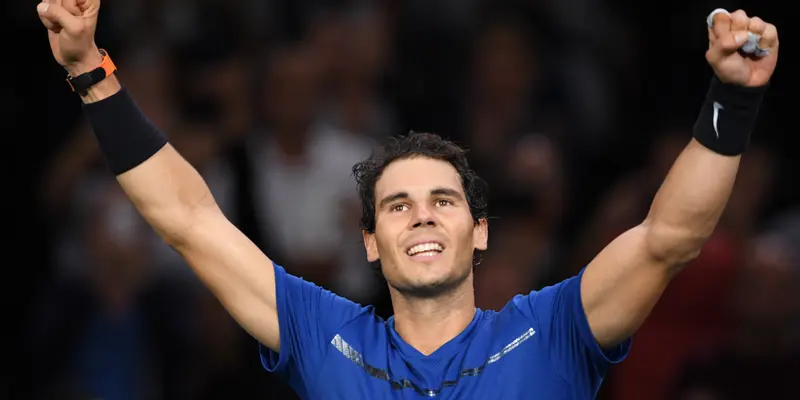 Rafael Nadal di Paris Masters