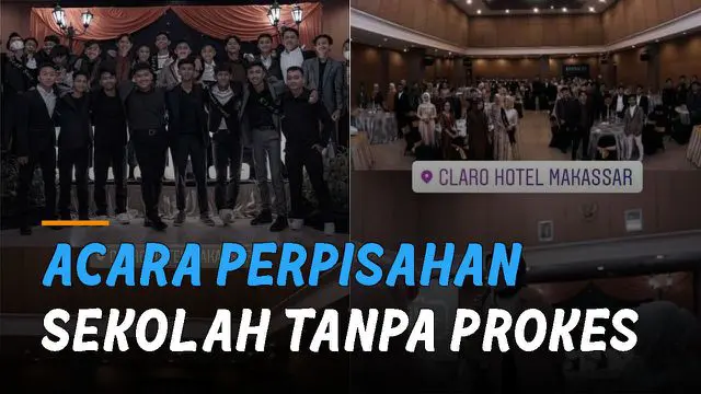 VIDEO: Viral Acara Perpisahan Sekolah Tanpa Prokes di Masa PPKM Level 4