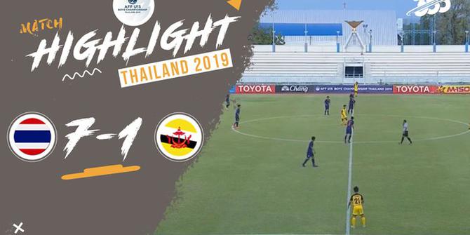 VIDEO: Thailand Taklukkan Brunei dengan 7 Gol di Piala AFF U-15 2019