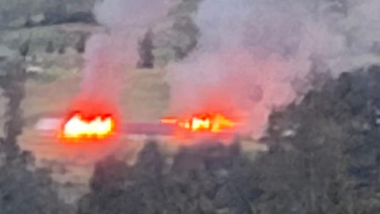 KKB bakar rumah bupati puncak papua