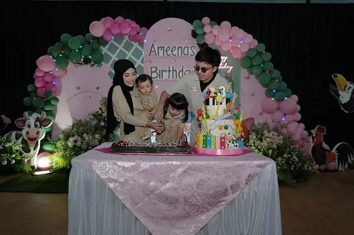 6 Momen Ultah Ameena ke-3 Tahun, Undang Anak Panti Asuhan hingga Kumpul Keluarga