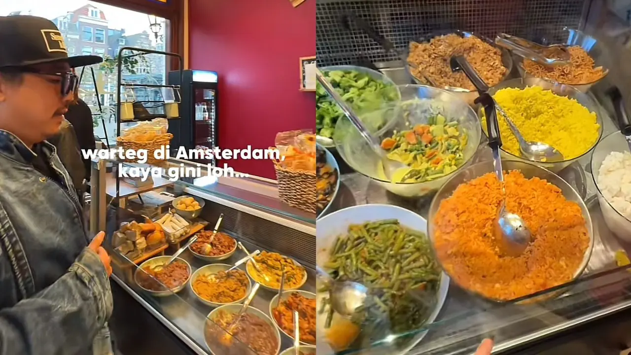 Chef Willgoz Ulas Makanan Warteg di Amsterdam, Pesan Ayam Woku hingga Terong Balado