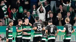 Dalam pertandingan melawan Estrela Amadora, skuad asuhan Amorim menunjukkan dominasi kuat dengan skor akhir 5-1, berkat performa gemilang dari Viktor Gyokeres yang mencetak empat gol. (AP Photo/Armando Franca)