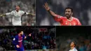 Deretan Pemain terbaik 2017 versi UEFA. (Bola.com/AP/AFP)