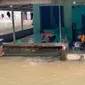 Rumah warga terendam banjir akibat Sungai Tenang meluap