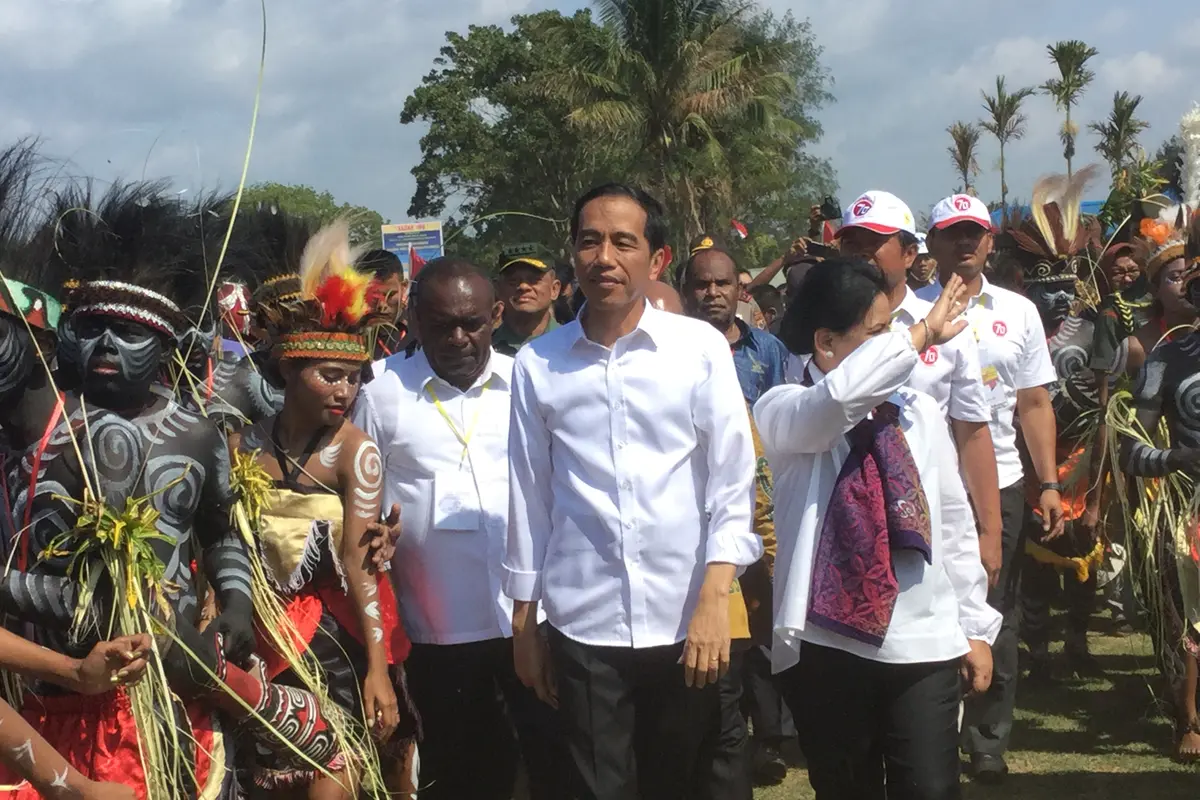 Presiden Jokowi di Merauke