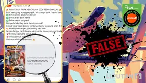 Hoaks Pemutihan Pajak Kendaraan Beredar di Medsos, Cek Faktanya Agar Tidak Tertipu