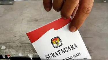 Ilustrasi pemilih surat suara.