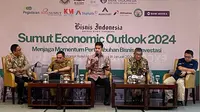 'Sumut Economic Outlook 2024: Menjaga Momentum Pertumbuhan Bisnis dan Investasi' di Hotel JW Marriot, Kota Medan, Selasa, 16 Januari 2024 (Reza Efendi/Liputan6.com)