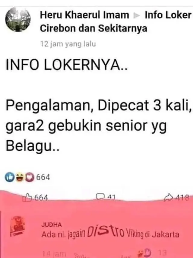 Status Lucu Soal Pekerjaan Idaman di Media Sosial Ini Bikin Ketawa Geli