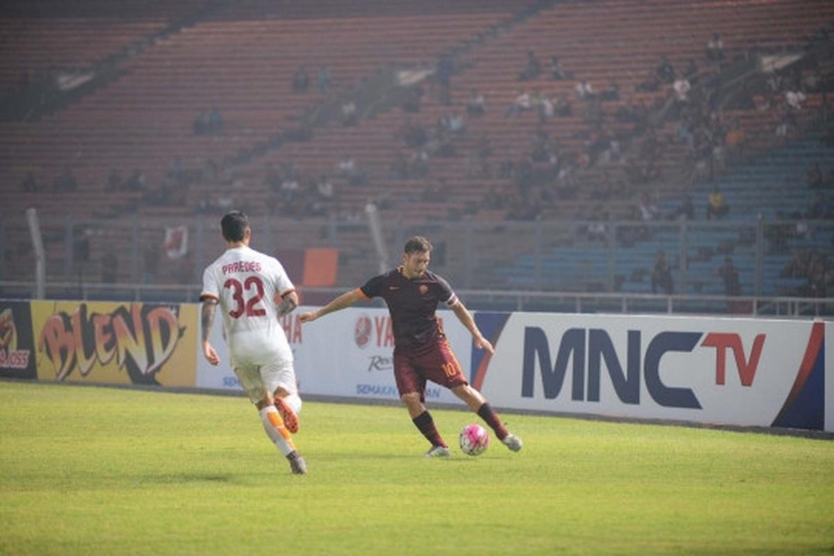 Aksi Totti dkk di laga AS Roma Indonesia Day 2015