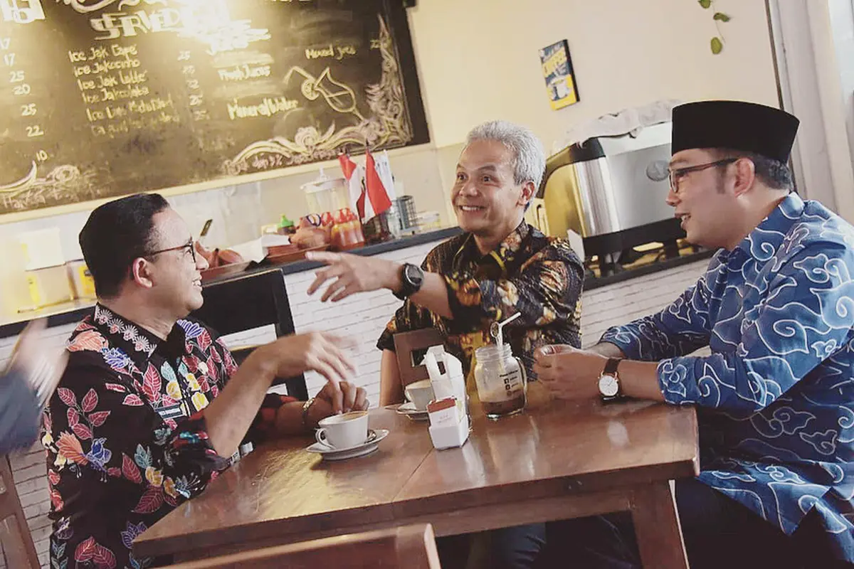 Ridwan Kamil, Anies Baswedan, dan Ganjar Pranowo