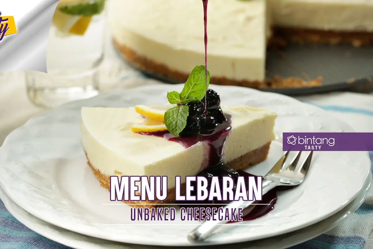 [Bintang] Menu Lebaran: Unbaked Lemon Cheesecake with Blueberry