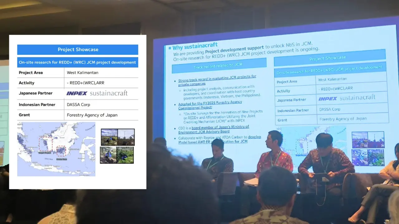 MoU studi kelayakan penerapan Joint Crediting Mechanism (JCM) pada proyek Wetland Restoration and Conservation (WRC) di Indonesia pada 12 September 2025.