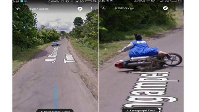 Momen lucu di Google Street View (Twitter/@localracun)