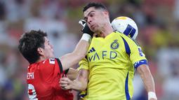 Dari Liga Champions Asia Elite 2024-2025, CR7 gagal membawa Al-Nassr ke partai final usai dibekuk wakil Jepang di semifinal. (Photo AFP)