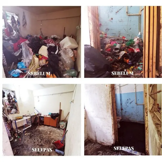 rumah dipenuhi sampah