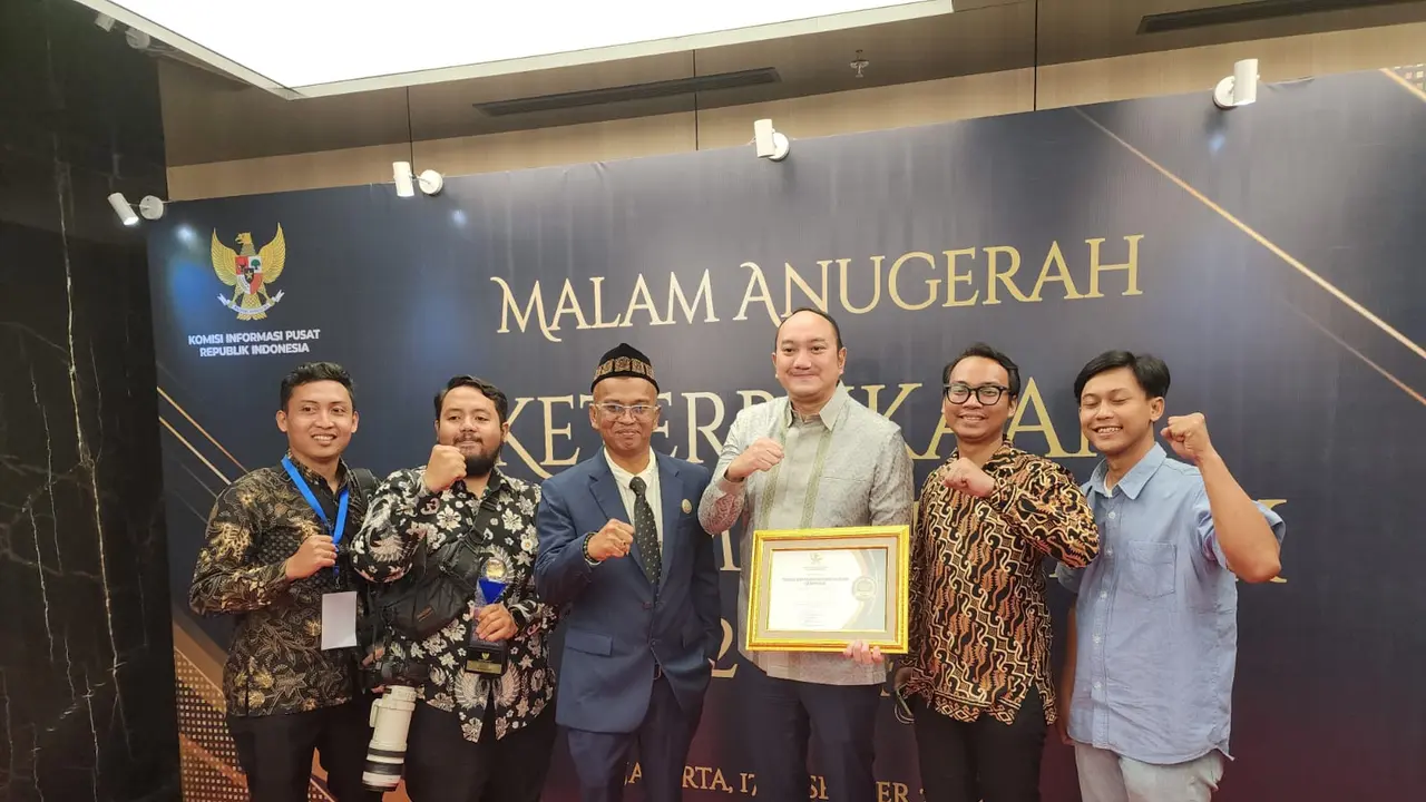 Partai Gerindra mendapat penghargaan dari Komisi Informasi Pusat dalam kategori Badan Publik sebagai partai politik paling informatif (Istimewa)