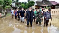 Gubernur Sumut, Edy Rahmayadi, meninjau banjir di Medan dan Deli Serdang (Istimewa)