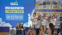 Wali Kota Bandung, Muhammad Farhan saat pembukaan registrasi Lomba lari berskala internasional, Bandoeng 10K. (Dok. Pemkot Bandung).