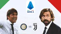 Serie A - Inter Milan Vs Juventus - Head to Head Pelatih: Antonio Conte Vs Andrea Pirlo (Bola.com/Adreanus Titus)
