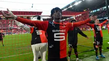 Gelandang Muda Rennes, Eduardo Camavinga. (AFP/JEAN-FRANCOIS MONIER)