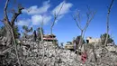 Palang Merah Lebanon mengatakan setidaknya 18 orang tewas dalam serangan di Lebanon utara pada 14 Oktober 2024 kemarin. (JOSEPH EID/AFP)