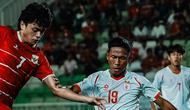 Duel timnas Indonesia vs Myanmar pada laga Grup A Piala AFF U-19 2026 di Stadion Utama Sumatera Utara, Senin (1/6/2026). (X Timnas Indonesia)