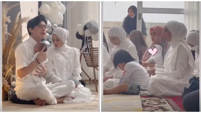 Seminggu Usai Lahiran, Ini 6 Momen Dinda Hauw dan Rey Gelar Akikah Anak Kedua