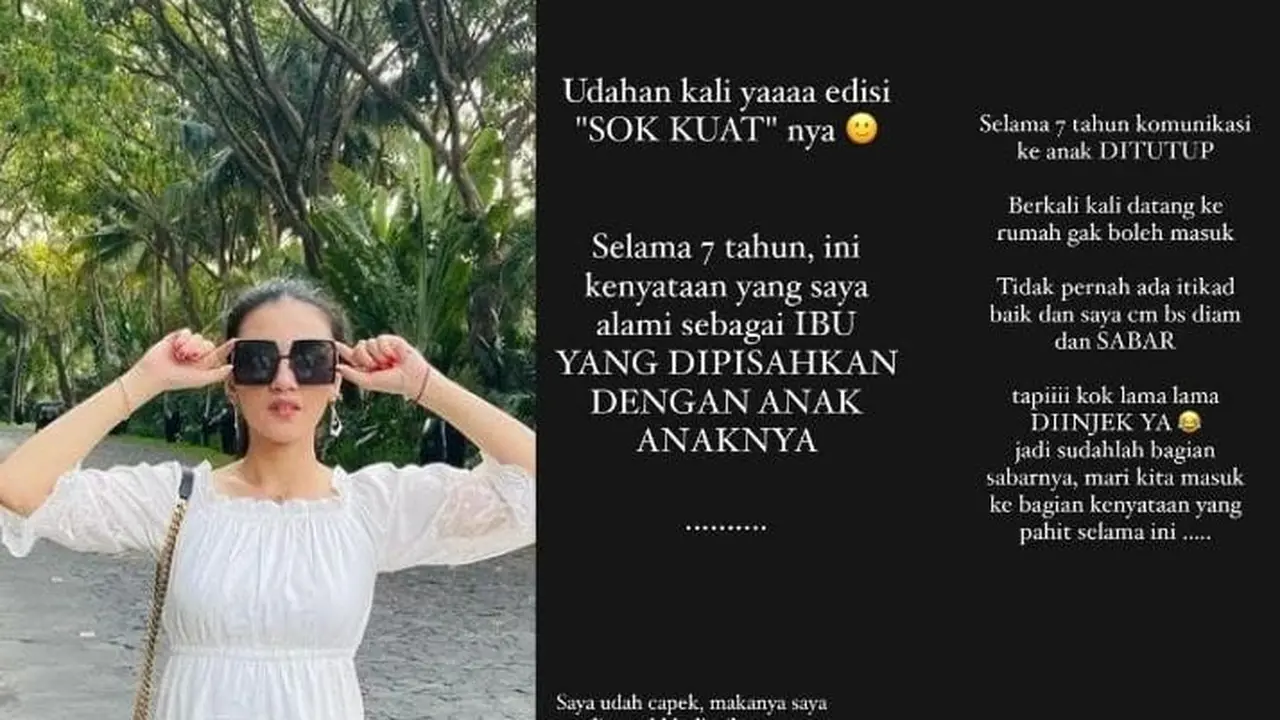 Curhatan Tsania Marwa tentang hak asuh anak